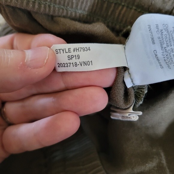 Madewell Olive Green Side Tie Pull On Shorts Size Small - Picture 6 of 7